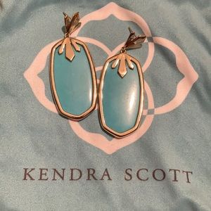 EUC Kendra Scott Turquoise Dillon Earrings